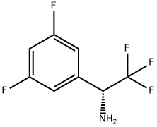 (1R)-1-(3,5-DIFLUOROPHENYL)-2,2,2-TRIFLUOROETHYLAMINE Struktur