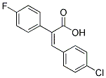 3-(4-CHLORO-PHENYL)-2-(4-FLUORO-PHENYL)-ACRYLIC ACID Struktur