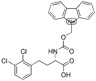 (S)-4-(2,3-DICHLORO-PHENYL)-2-(9H-FLUOREN-9-YLMETHOXYCARBONYLAMINO)-BUTYRIC ACID Struktur