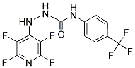 2-(2,3,5,6-TETRAFLUOROPYRIDIN-4-YL)-N-[4-(TRIFLUOROMETHYL)PHENYL]HYDRAZINECARBOXAMIDE Struktur