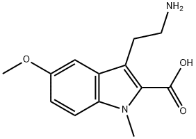 3-(2-AMINO-ETHYL)-5-METHOXY-1-METHYL-1H-INDOLE-2-CARBOXYLIC ACID Struktur