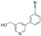 3-[5-(HYDROXYMETHYL)PYRIDIN-3-YL]BENZONITRILE Struktur