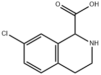 7-CHLORO-1,2,3,4-TETRAHYDRO-ISOQUINOLINE-1-CARBOXYLIC ACID Struktur