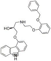 (S)-(-)-O-BENZYL-O-DESMETHYLCARVEDILOL Struktur