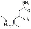 3-AMINO-3-(3,5-DIMETHYL-ISOXAZOL-4-YL)-PROPIONIC ACID AMIDE Struktur