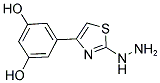 5-(2-HYDRAZINO-THIAZOL-4-YL)-BENZENE-1,3-DIOL Struktur