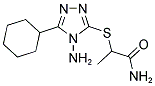 2-[(4-AMINO-5-CYCLOHEXYL-4H-1,2,4-TRIAZOL-3-YL)SULFANYL]PROPANAMIDE Struktur