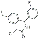 2-CHLORO-N-[(4-ETHYLPHENYL)(3-FLUOROPHENYL)METHYL]ACETAMIDE Struktur