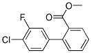 METHYL 4'-CHLORO-3'-FLUORO[1,1'-BIPHENYL]-2-CARBOXYLATE Struktur