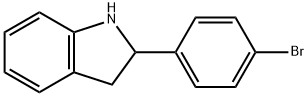 2-(4-BROMO-PHENYL)-2,3-DIHYDRO-1H-INDOLE Struktur