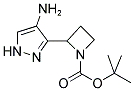 2-(4-AMINO-1H-PYRAZOL-3-YL)-AZETIDINE-1-CARBOXYLIC ACID TERT-BUTYL ESTER Struktur