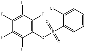 PENTAFLUOROPHENYL 2-CHLORO-BENZENESULFONATE Struktur