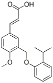 (2E)-3-(3-[(2-ISOPROPYLPHENOXY)METHYL]-4-METHOXYPHENYL)-2-PROPENOIC ACID Struktur