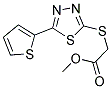 METHYL ([5-(2-THIENYL)-1,3,4-THIADIAZOL-2-YL]SULFANYL)ACETATE Struktur