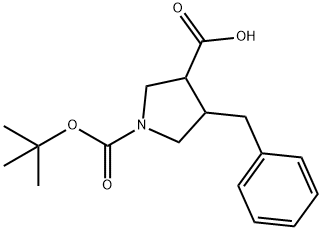 4-BENZYL-PYRROLIDINE-1,3-DICARBOXYLIC ACID 1-TERT-BUTYL ESTER Struktur