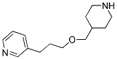 3-[3-(4-PIPERIDINYLMETHOXY)PROPYL]PYRIDINE Struktur