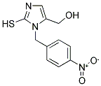 4-HYDROXYMETHYL-3-(4-NITRO-BENZYL)-2-MERCAPTO-3H-IMIDAZOLE Struktur