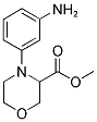 4-(3-AMINO-PHENYL)-MORPHOLINE-3-CARBOXYLIC ACID METHYL ESTER Struktur