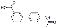 4'-(ACETYLAMINO)[1,1'-BIPHENYL]-3-CARBOXYLIC ACID Struktur