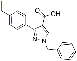 1-BENZYL-3-(4-ETHYLPHENYL)-1H-PYRAZOLE-4-CARBOXYLIC ACID Struktur