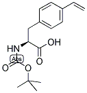 (S)-N-ALPHA-T-BUTYLOXYCARBONYL-4-VINYL-PHENYLALANINE Struktur