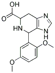 4-(2,5-DIMETHOXY-PHENYL)-4,5,6,7-TETRAHYDRO-3H-IMIDAZO[4,5-C]PYRIDINE-6-CARBOXYLIC ACID Struktur