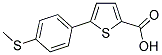 5-[4-(METHYLTHIO)PHENYL]THIOPHENE-2-CARBOXYLIC ACID Struktur