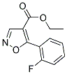 ETHYL-5-(2-FLUOROPHENYL)-ISOXAZOLE-4-CARBOXYLATE Struktur