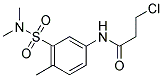 3-CHLORO-N-[3-[(DIMETHYLAMINO)SULFONYL]-4-METHYLPHENYL]PROPANAMIDE Struktur