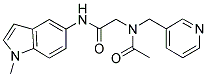 2-[ACETYL(PYRIDIN-3-YLMETHYL)AMINO]-N-(1-METHYL-1H-INDOL-5-YL)ACETAMIDE Struktur