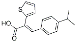 (2Z)-3-(4-ISOPROPYLPHENYL)-2-THIEN-2-YLACRYLIC ACID Struktur