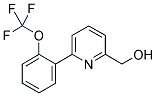 (6-(2-(TRIFLUOROMETHOXY)PHENYL)PYRIDIN-2-YL)METHANOL Struktur