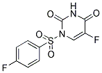 5-FLUORO-1-[(4-FLUOROPHENYL)SULFONYL]PYRIMIDINE-2,4(1H,3H)-DIONE Struktur