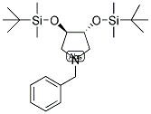 (3R,4R)-3,4-BIS[[(1,1-DIMETHYLETHYL)DIMETHYLSILYL]OXY]-1-(PHENYLMETHYL)-PYRROLIDINE Struktur