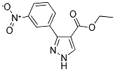 ETHYL-3-(3-NITROPHENYL)PYRAZOLE-4-CARBOXYLATE Struktur