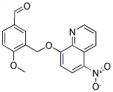 4-METHOXY-3-([(5-NITRO-8-QUINOLINYL)OXY]METHYL)BENZALDEHYDE Struktur