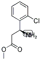 (S)-3-AMINO-3-(2-CHLORO-PHENYL)-PROPIONIC ACID METHYL ESTER Struktur