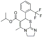 ISOPROPYL 5-METHYL-7-[2-(TRIFLUOROMETHYL)PHENYL]-2,3-DIHYDRO-7H-IMIDAZO[2,1-B][1,3]THIAZINE-6-CARBOXYLATE Struktur