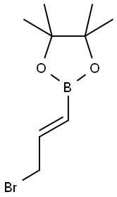 2-(3-BROMOPROPENYL)-4,4,5,5-TETRAMETHYL-[1,3,2]DIOXABOROLANE Struktur