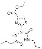 ETHYL 2-{2-BUTYRYL-1-[(PROPYLAMINO)CARBONYL]HYDRAZINO}-1,3-THIAZOLE-4-CARBOXYLATE Struktur