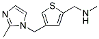 N-METHYL(4-[(2-METHYL-1H-IMIDAZOL-1-YL)METHYL]-2-THIENYL) METHANAMINE Struktur