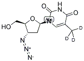 3'-AZIDO-3'-DEOXYTHYMIDINE, METHYL-D3 Struktur