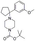 4-[1-(3-METHOXY-PHENYL)-CYCLOPENTYL]-PIPERAZINE-1-CARBOXYLIC ACID TERT-BUTYL ESTER Struktur