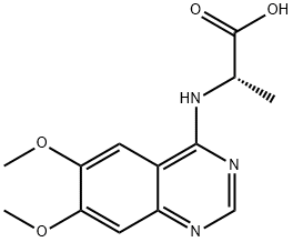 2-(6,7-DIMETHOXY-QUINAZOLIN-4-YLAMINO)-PROPIONIC ACID Struktur