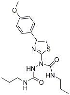 N~1~-PROPYL-1-[4-(4-METHOXYPHENYL)-1,3-THIAZOL-2-YL]-N~2~-PROPYL-1,2-HYDRAZINEDICARBOXAMIDE Struktur