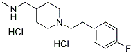 ((1-[2-(4-FLUOROPHENYL)ETHYL]PIPERIDIN-4-YL)-METHYL)METHYLAMINE DIHYDROCHLORIDE Struktur