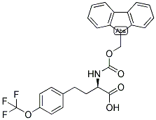 (R)-2-(9H-FLUOREN-9-YLMETHOXYCARBONYLAMINO)-4-(4-TRIFLUOROMETHOXY-PHENYL)-BUTYRIC ACID Struktur