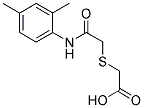 ([2-[(2,4-DIMETHYLPHENYL)AMINO]-2-OXOETHYL]THIO)ACETIC ACID Struktur