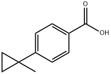 4-(1-METHYL-CYCLOPROPYL)-BENZOIC ACID Struktur