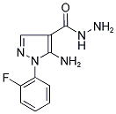 5-AMINO-1-(2-FLUOROPHENYL)-1H-PYRAZOLE-4-CARBOHYDRAZIDE Struktur